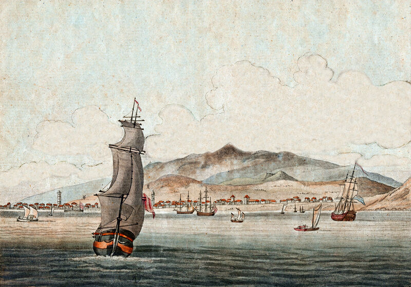 Estampa de Santa Cruz en 1776