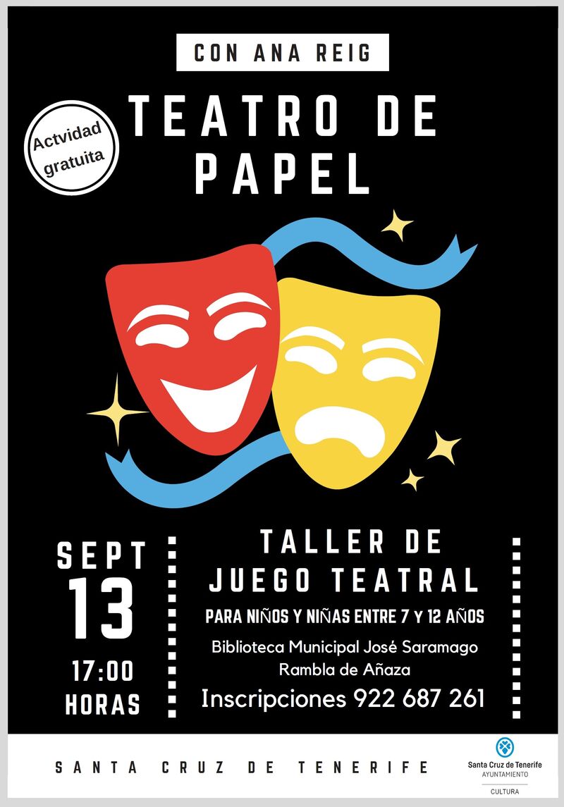 Cartel promocional de la iniciativa 'Teatro de papel'.