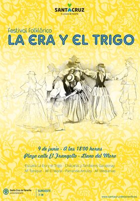 Cartel del festival folclórico La Era y el Trigo