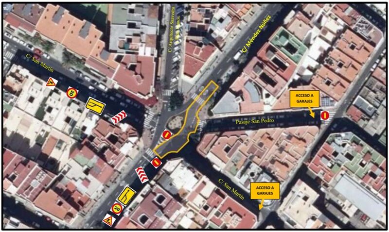 Santa Cruz comienza el lunes a asfaltar un tramo del carril derecho de Méndez Núñez 