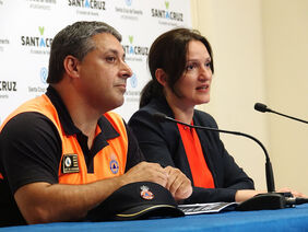 El responsable de Protección Civil en la capital, Santiago Carlos Martín, y la concejal de Seguridad, Zaida González