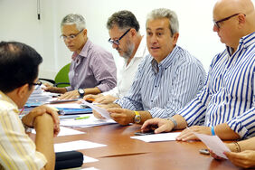 Imagen de una pasada reunión del Consejo Rector del IMAS