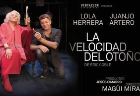 Lola Herrera y Juanjo Artero, en una imagen promocional de la obra 'La velocidad del otoño', que se representará este sábado y el domingo en el Teatro Guimerá de Santa Cruz.