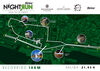 Infografía con el recorrido de la prueba de 10 kilómetros de la Binter NightRun de Santa Cruz de Tenerife.
