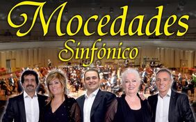 Cartel promocional de la gira Mocedades Sinfónico, que llega mañana viernes al Teatro Guimerá de Santa Cruz.