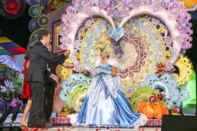 La reina infantil del Carnaval 2017, en el momento de su coronación