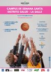 Cartel de campus de baloncesto de Semana Santa