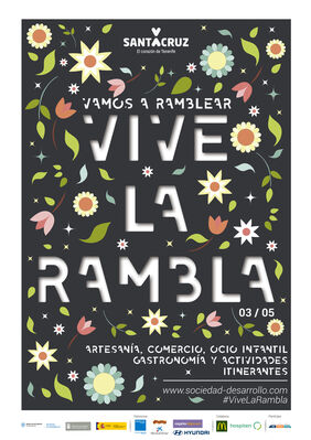 Cartel de la iniciativa comercial 'Vive la Rambla'