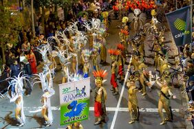Un momento de la Cabalgata anunciadora del Carnaval de este año