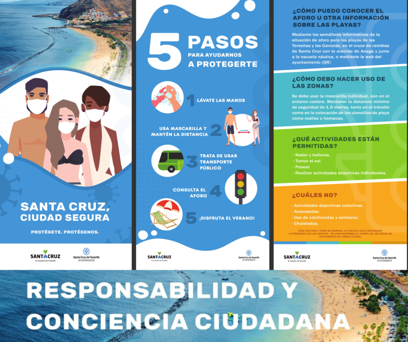  El Ayuntamiento inicia la campaña para el verano “Santa Cruz, ciudad segura”
