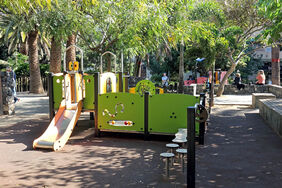 Detalle parcial de la actual zona de juego infantil del parque García Sanabria.