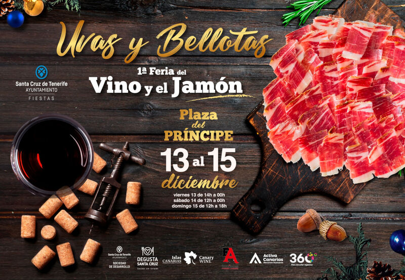 Santa Cruz acoge Uvas y Bellotas, la I Feria del Vino y el Jamón