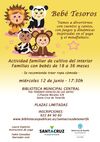 Cartel promocional de los talleres 'Bebé Tesoro'.