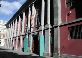 Detalle del exterior del Museo de Bellas Artes de Santa Cruz de Tenerife.