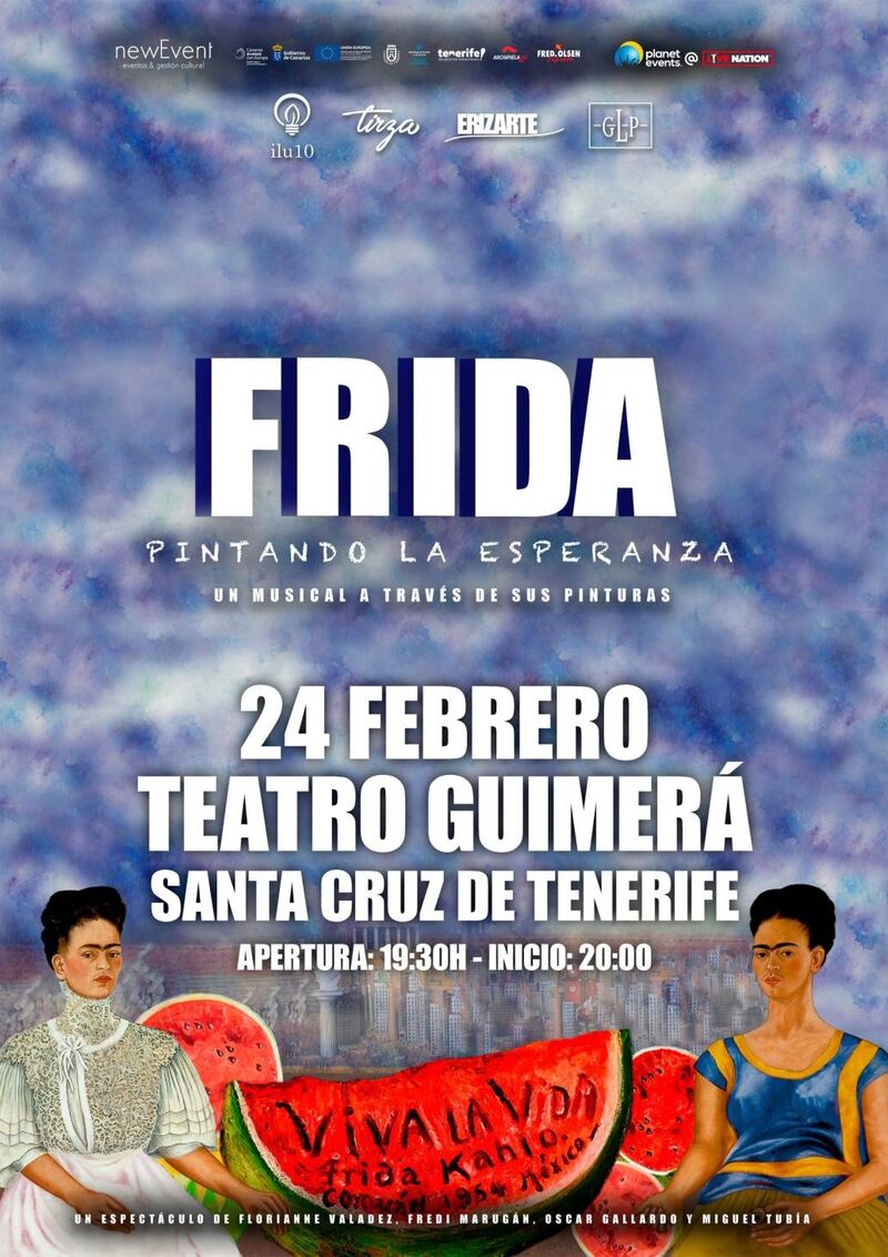 El Teatro Guimerá acoge un musical que narra la vida y la trayectoria artística de Frida Kahlo  