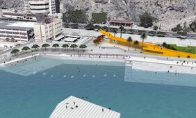 Infografía de un aspecto del proyecto de regeneración del litoral de Valleseco