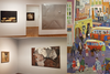 Collage de las obras de las dos exposiciones de arte contemporáneo canario.