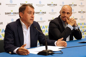 José Manuel Bermúdez y Alfonso Cabello, durante la presentación de las actividades