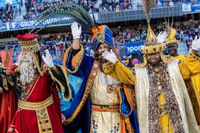Los Reyes Magos,en su última visita al Estadio