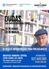 Cartel promocional de la sesión 'Dudas', perteneciente al ciclo 'Palabras Desnudas' y que será desarrollado por Ernesto Rodríguez.