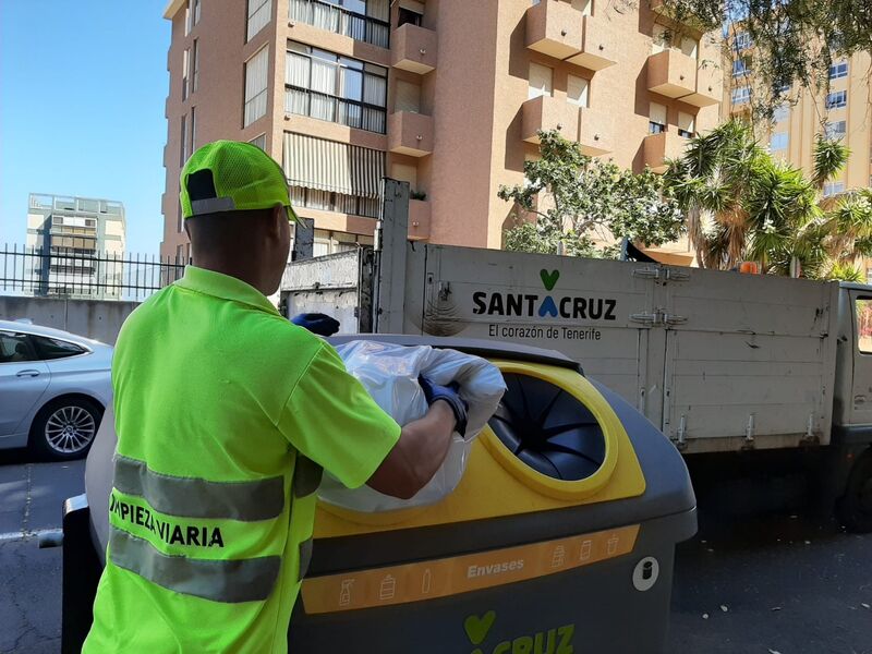 Santa Cruz incrementa en 10 toneladas la recogida de envases de plástico