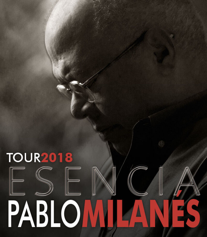 Cartel promocional de la gira de Pablo Milanés