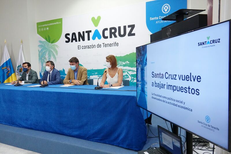 Familias y pequeñas empresas de Santa Cruz pagarán 2 millones de euros menos en 2022 