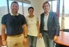 Zaida González departió con los representantes de la Asociación Canaria de Centros de Formación Vial