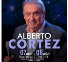 Cartel promocional del concierto de Alberto Cortez