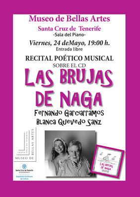 Cartel promocional del recital 'Las brujas de Naga'.