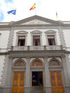 Detalle de la fachada del Palacio Municipal.
