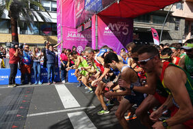 Detalle de la salida del Maratón de Santa Cruz de Tenerife en su edición de 2018.