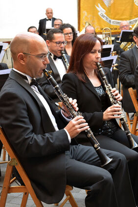Detalle de una actuación anterior de la Banda Sinfónica de Tenerife.