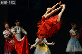 Detalle de la representación de 'El Quijote', que se pondrá en escena este sábado en el Teatro Guimerá a través de los artistas del Ballet de Moscú.