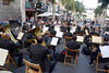 Detalle de una actuación anterior de la Banda Sinfónica de Tenerife en la plaza de la Candelaria.