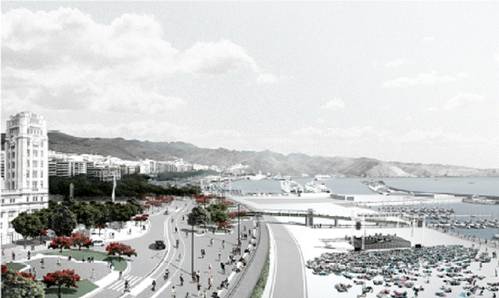 Enlace Puerto-Ciudad o ampliación de la Plaza de España